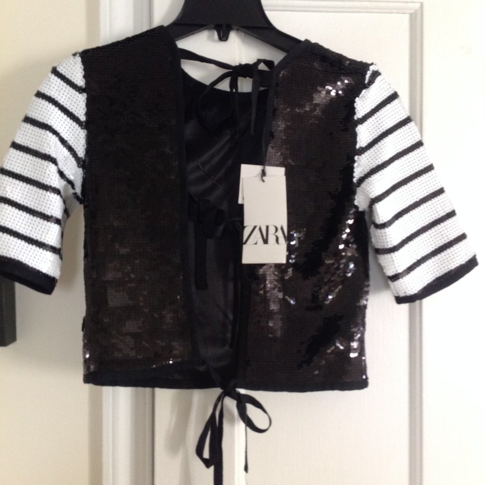 Zara Limited Edition Sequin Top